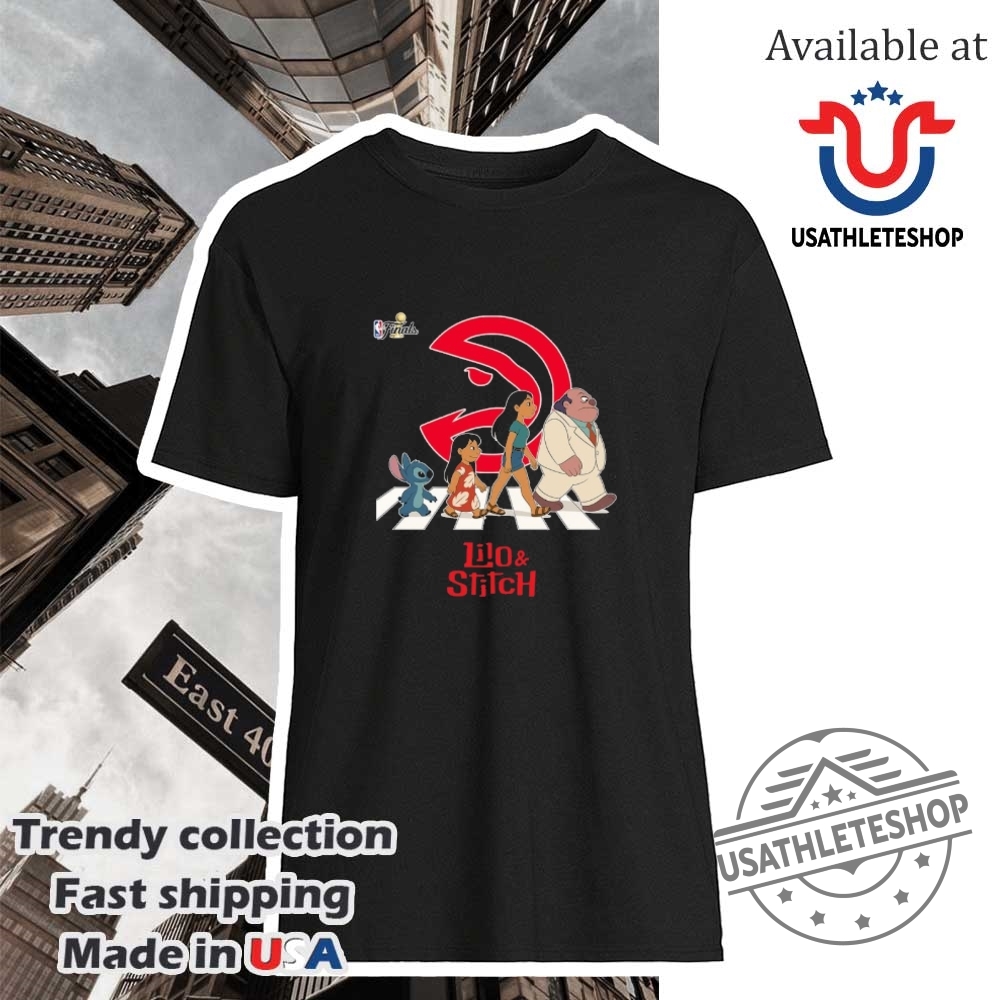 "Top Must-Have Jerseys and Shirts for Sports Enthusiasts in 2023" 7 Atlanta Hawks Nba Lilo And Stitch Characters Abbey Road Shirt