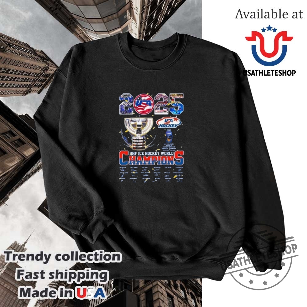 Usa Hockey 2025 Ice Hockey World Champions Signature Shirt 5 USA Hockey 2025 ICE Hockey World Champions Signature Shirt
