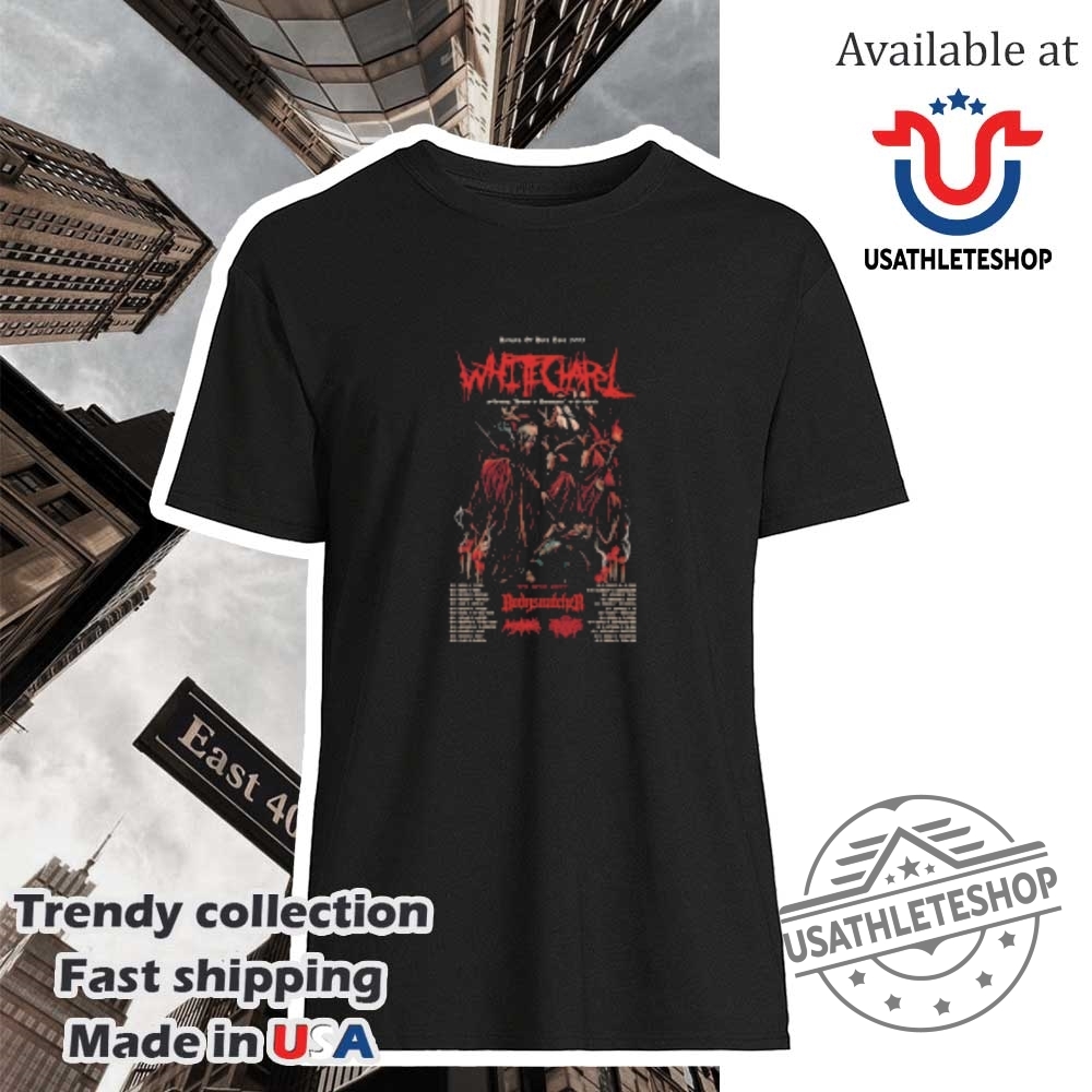 "Top Must-Have Jerseys and Shirts for Sports Enthusiasts in 2023" 20 Whitechapel The Rituals Of Hate Fall North American Tour 2025 Shirt