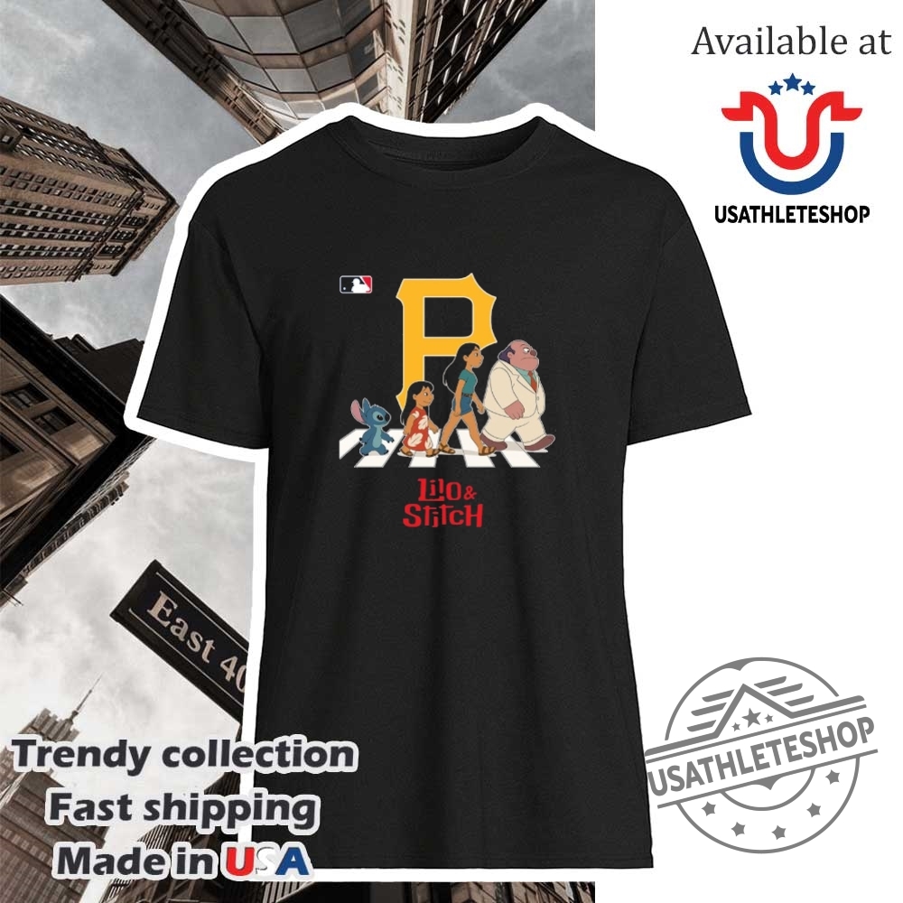 "Top Must-Have Jerseys and Shirts for Sports Enthusiasts in 2023" 29 Pittsburgh Pirates Mlb Lilo And Stitch Characters Abbey Road Shirt