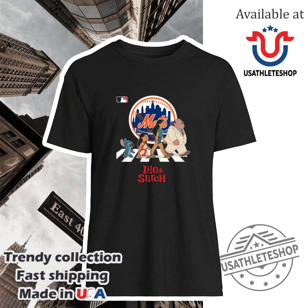"Top Must-Have Jerseys and Shirts for Sports Enthusiasts in 2023" 30 New York Mets Mlb Lilo And Stitch Characters Abbey Road Shirt