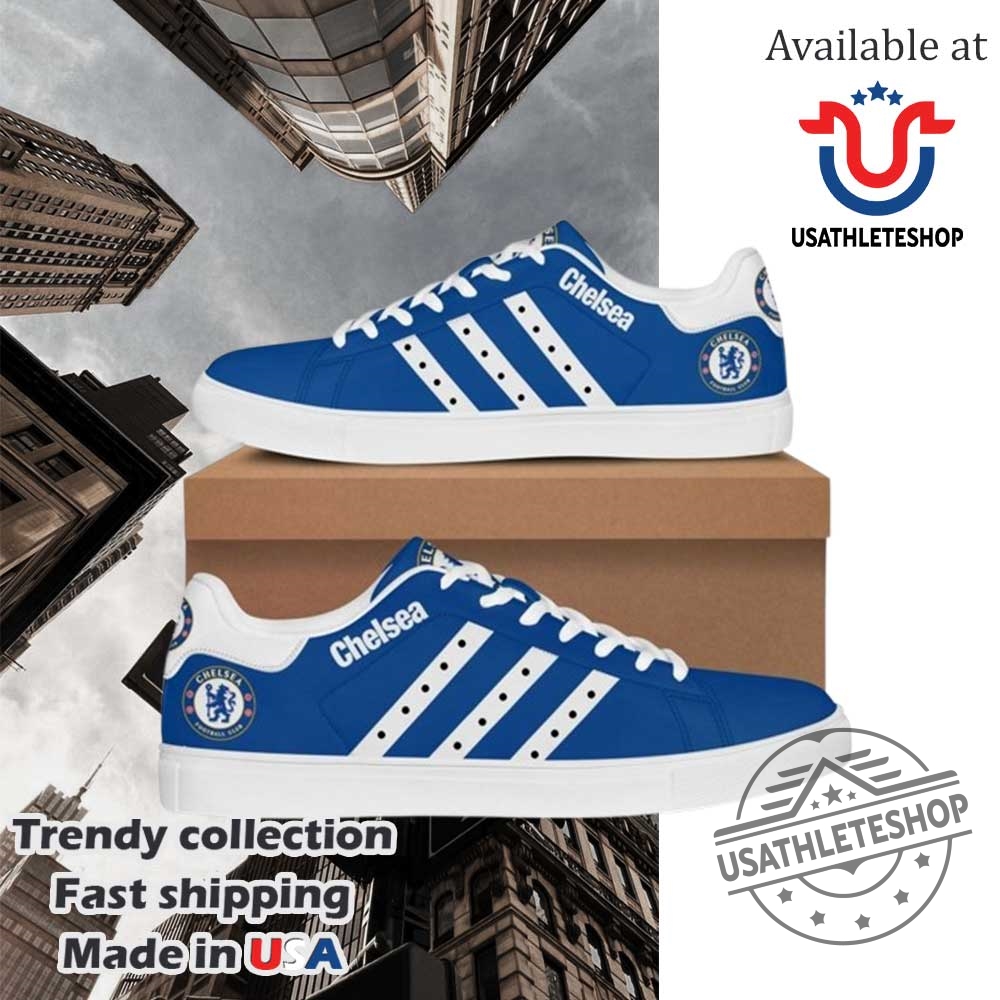 "Top Football and NBA-Themed Sneakers and Shirts for Fans" 5 Chelsea Stan Smith Low Top Shoes White Sole