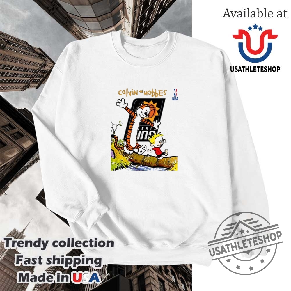 Nba Phoenix Suns X Calvin And Hobbes Shirt 5 NBA Phoenix Suns x Calvin and Hobbes shirt