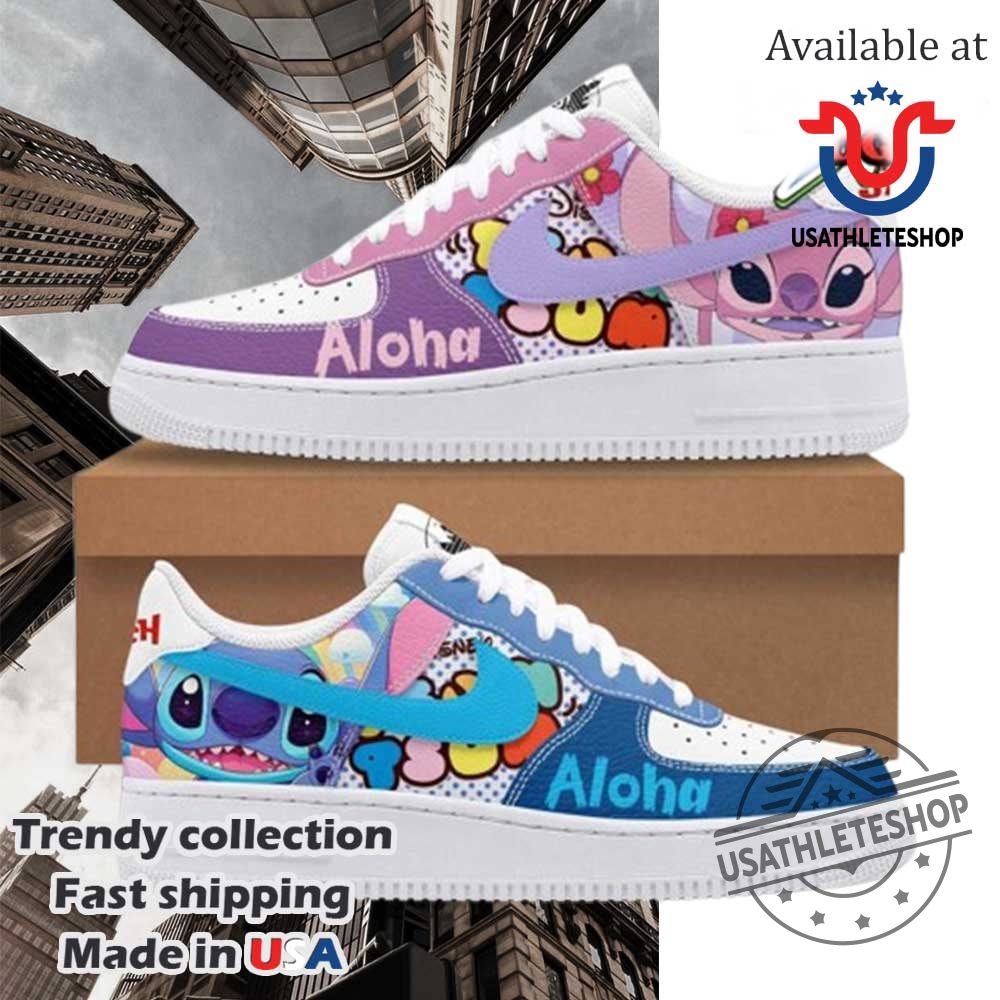 "Top Football and NBA-Themed Sneakers and Shirts for Fans" 17 Lilo Stitch Limited Edition Nike Air Force 1