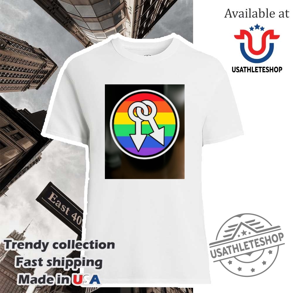 "Top Football and NBA-Themed Sneakers and Shirts for Fans" 22 Male Symbols Rainbow Shirt