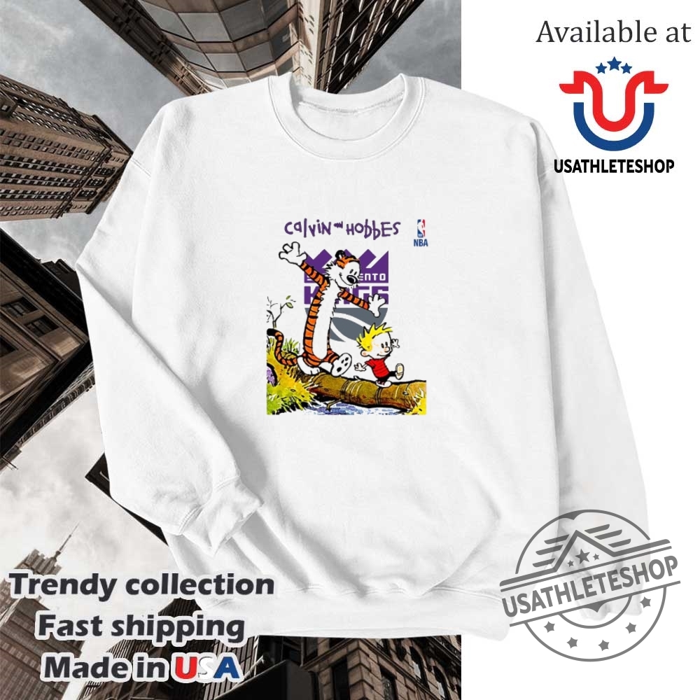 Nba Sacramento Kings X Calvin And Hobbes Shirt 5 NBA Sacramento Kings x Calvin and Hobbes shirt
