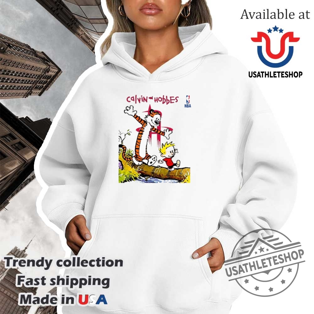 Nba Houston Rockets X Calvin And Hobbes Shirt 4 NBA Houston Rockets x Calvin and Hobbes shirt