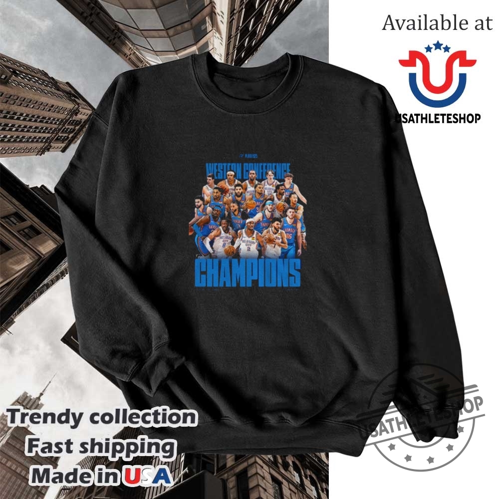 Oklahoma City Thunder 2025 Nba Finals Western Conference Champions Best In The West Shirt 5 Oklahoma City Thunder 2025 NBA Finals Western Conference Champions best in the West shirt