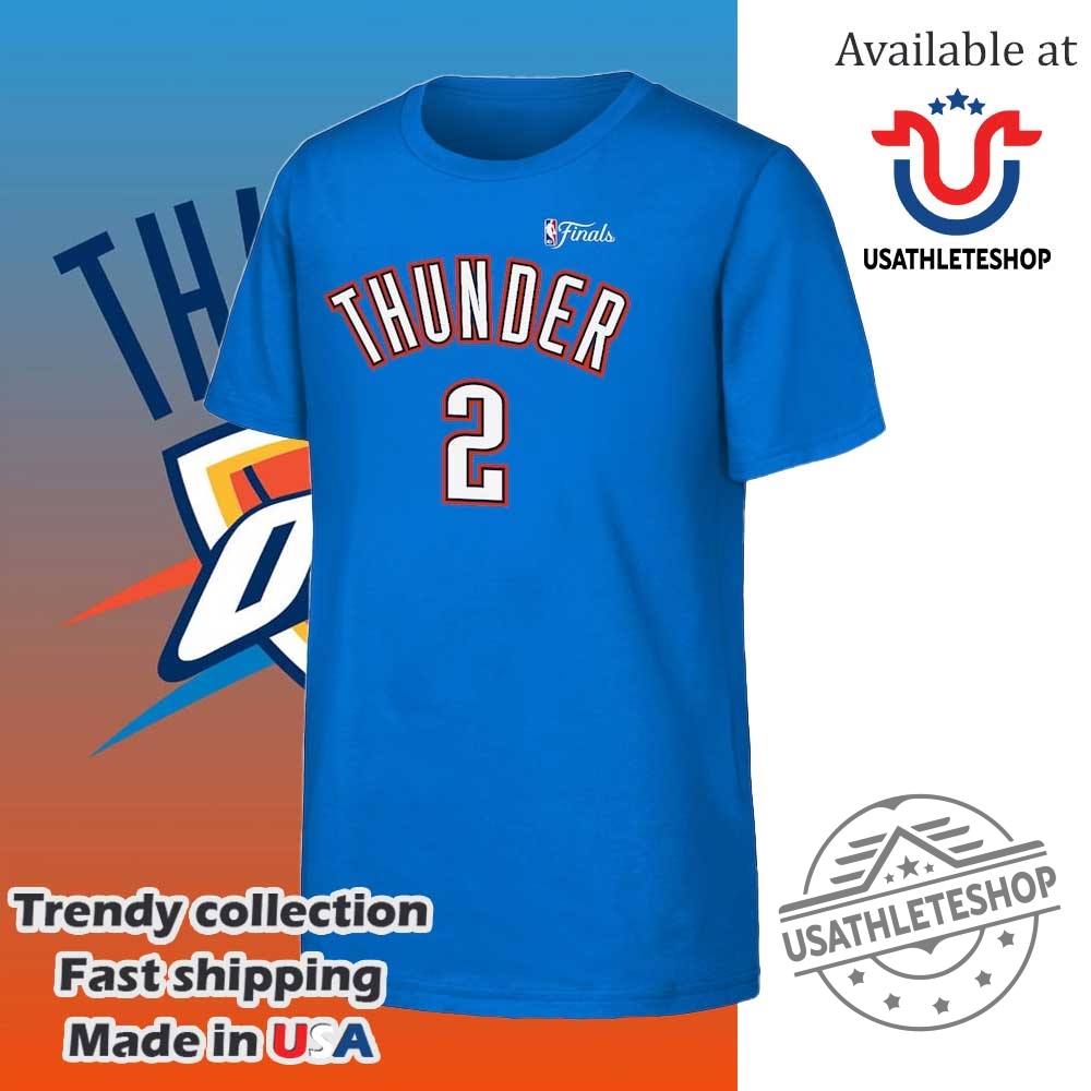 Shai Gilgeousalexander Oklahoma City Thunder Nike Youth 2025 Nba Finals Name Number Shirt 6 Shai Gilgeous-Alexander Oklahoma City Thunder Nike Youth 2025 NBA Finals Name Number Shirt