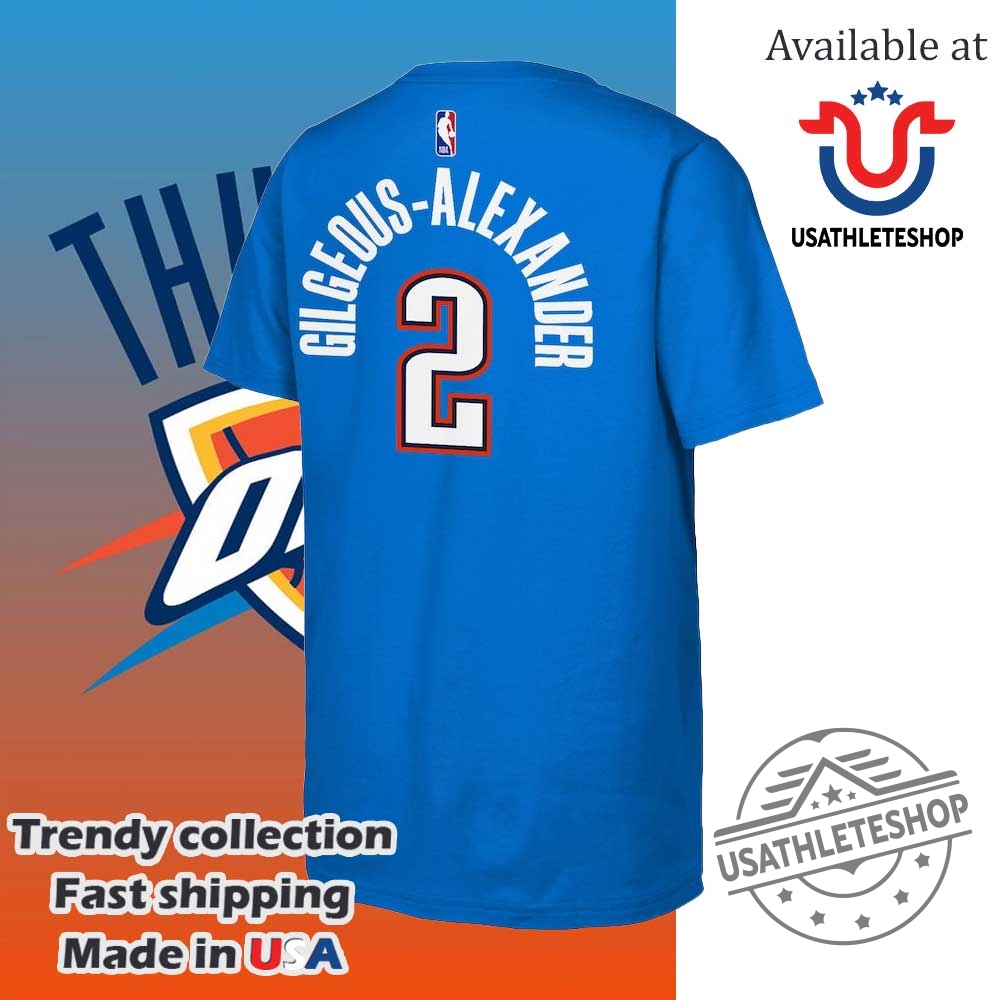 Shai Gilgeousalexander Oklahoma City Thunder Nike Youth 2025 Nba Finals Name Number Shirt 7 Shai Gilgeous-Alexander Oklahoma City Thunder Nike Youth 2025 NBA Finals Name Number Shirt