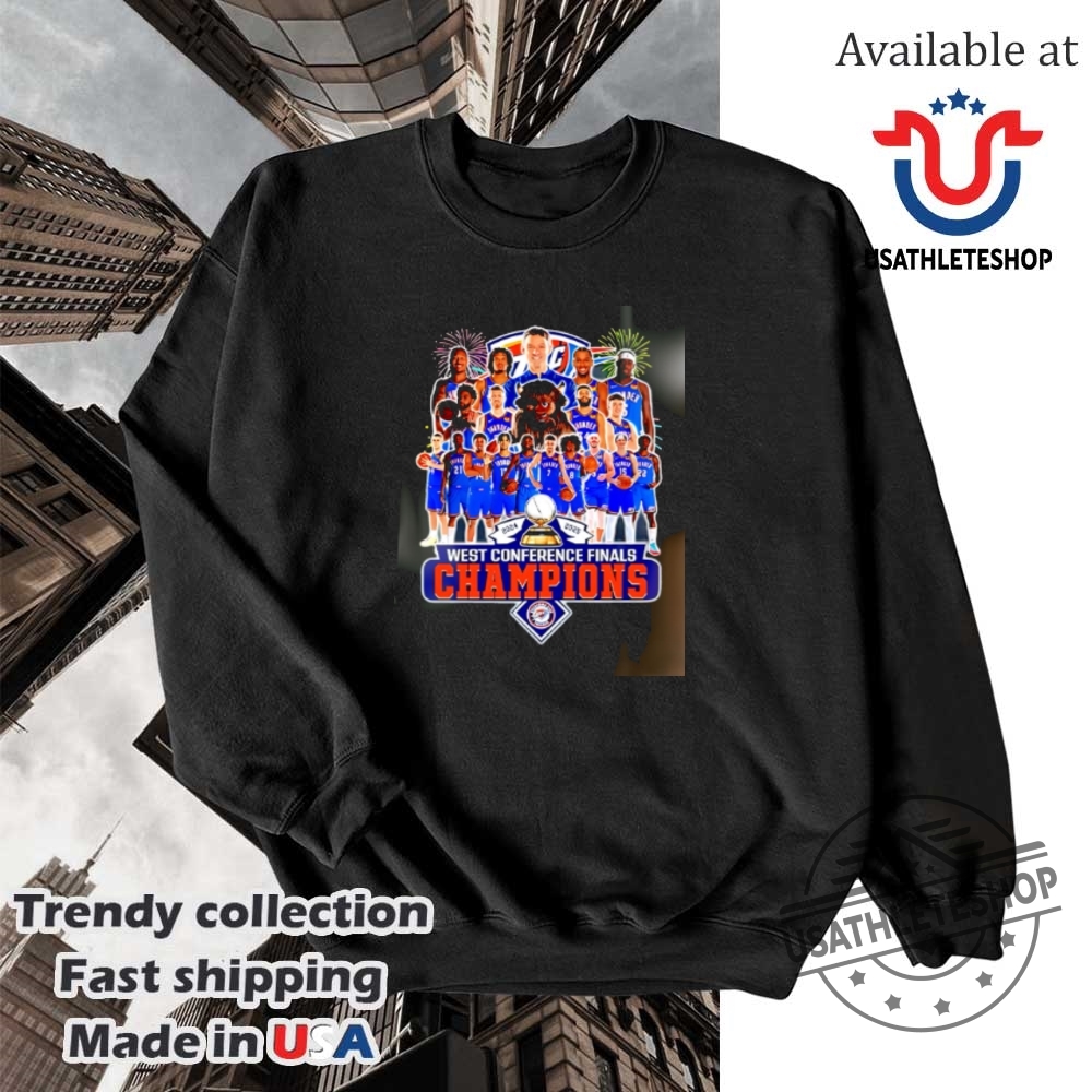 Oklahoma City Thunder 20242025 Western Conference Finals Champions Shirt 5 Oklahoma City Thunder 2024-2025 Western Conference Finals Champions shirt