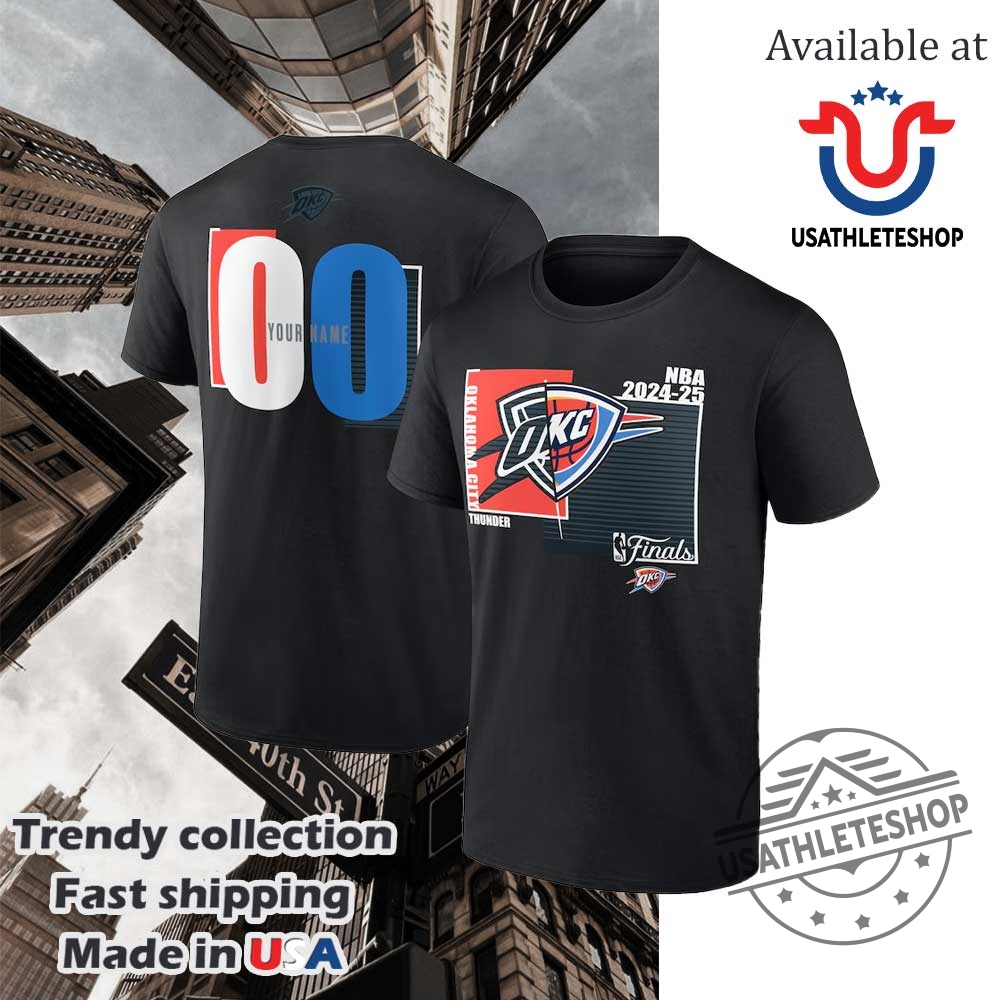 Oklahoma City Thunder 2025 Nba Finals Custom Shirt 5 Oklahoma City Thunder 2025 NBA Finals Custom Shirt