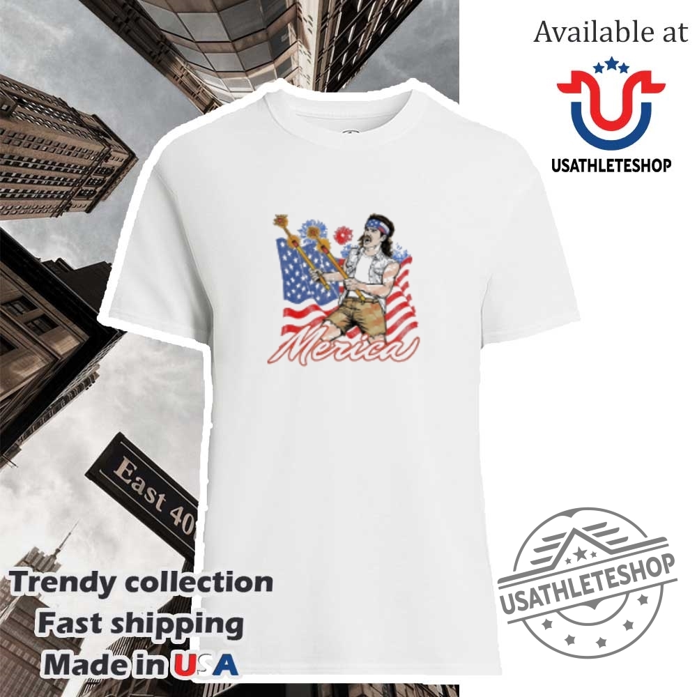 Joe Dirt Merica Guy 4Th Of July American Flag Shirt