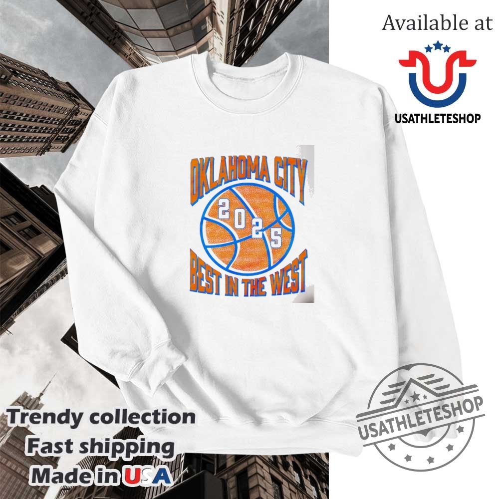Oklahoma City Thunder 2025 Best In The West Shirt 5 Oklahoma City Thunder 2025 best in the West shirt