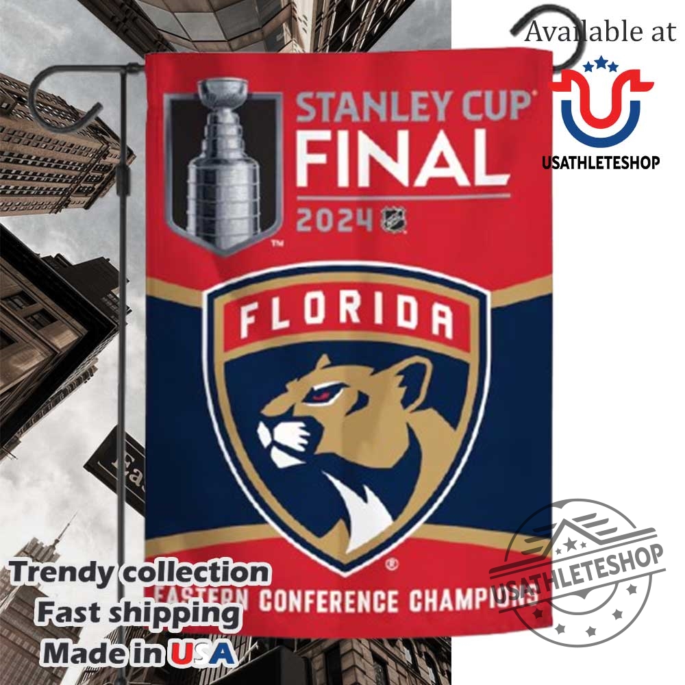 Florida Panthers 2024 Stanley Cup Final Garden Flag Eastern Conference Champions Doublesided Flag 7 Florida Panthers 2024 Stanley Cup Final Garden Flag – Eastern Conference Champions Double-Sided Flag