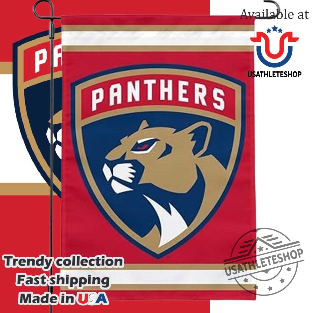 Nhl Florida Panthers Logo Garden Flag 3 NHL Florida Panthers Logo Garden Flag