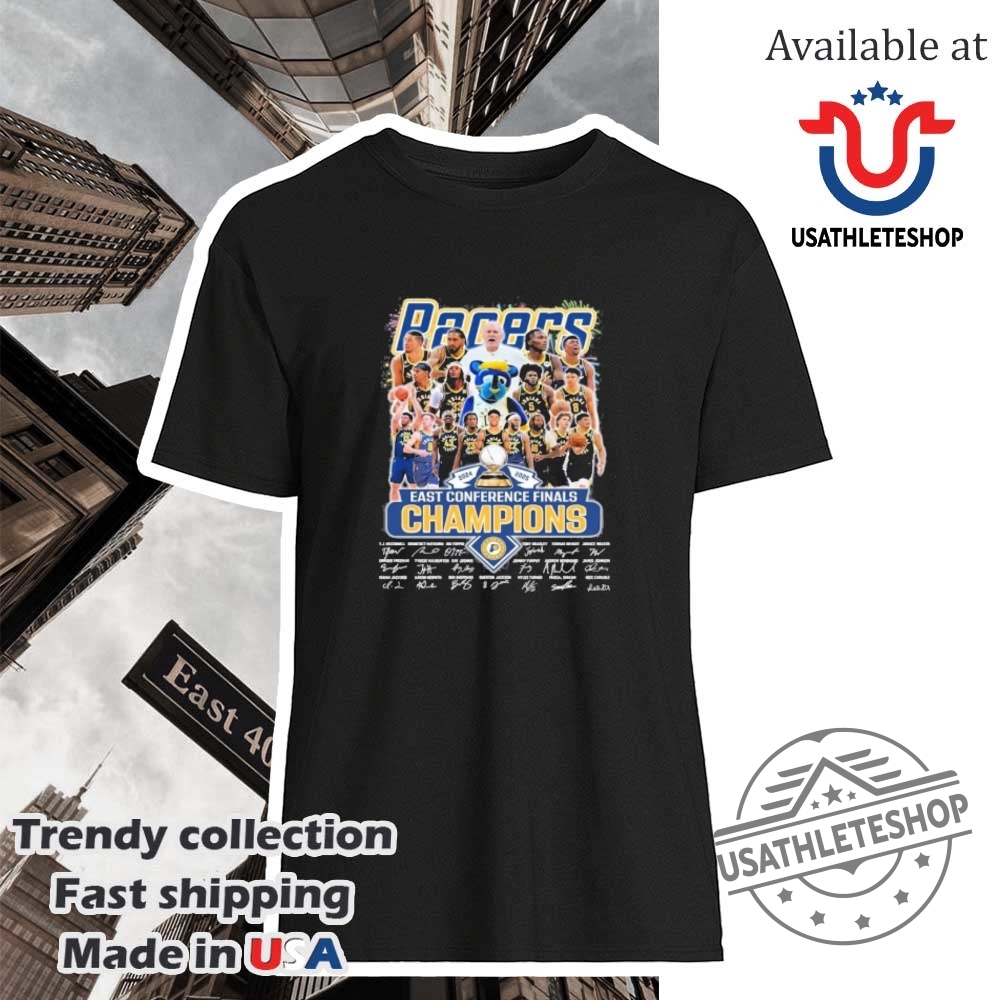Indiana Pacers 2024 2025 East Conference Finals Champions Signature Shirt