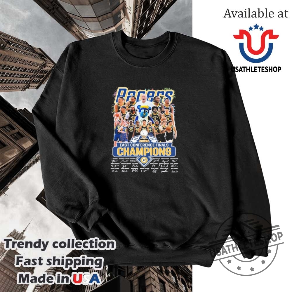 Indiana Pacers 2024 2025 East Conference Finals Champions Signature Shirt 5 Indiana Pacers 2024 2025 East Conference Finals Champions Signature Shirt