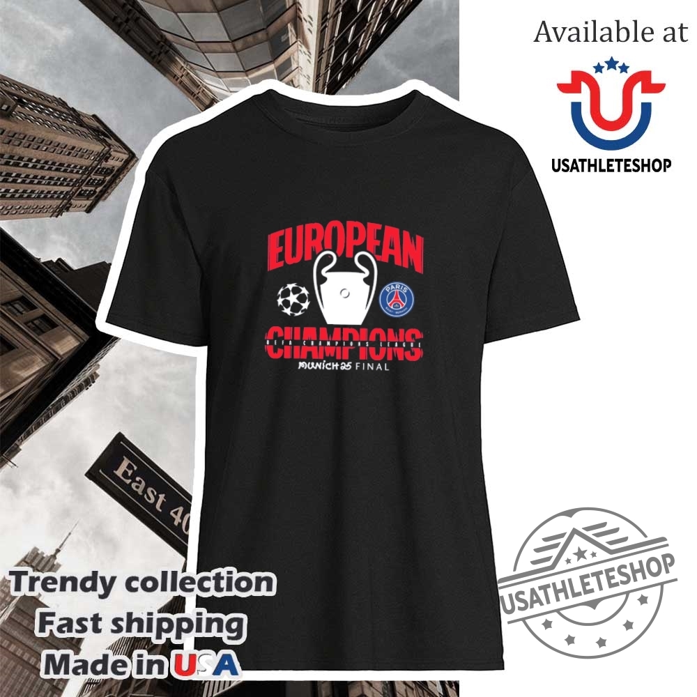 Psg Ucl Champions 2025 European Champions Shirt