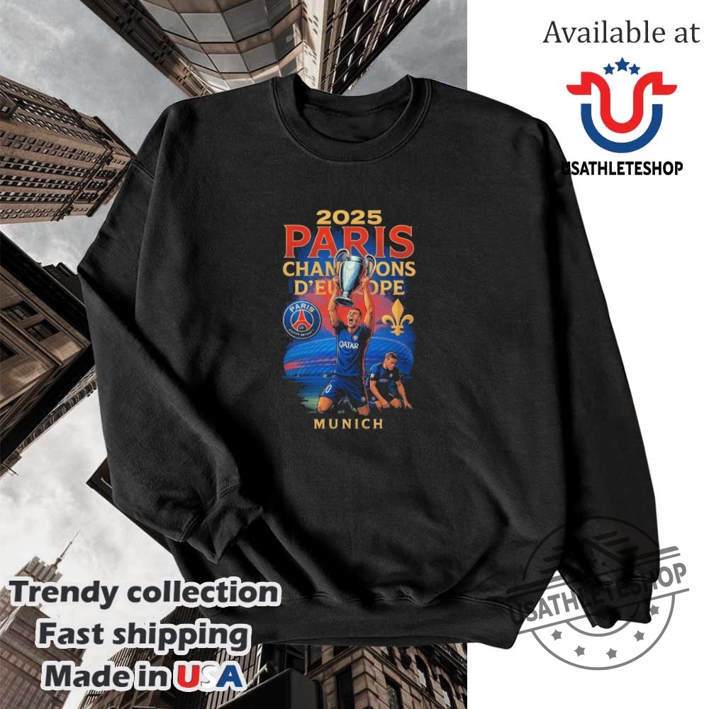 Official Psg 2025 Paris Champions Deurope Munich Shirt 5 Official PSG 2025 Paris Champions D’europe Munich Shirt
