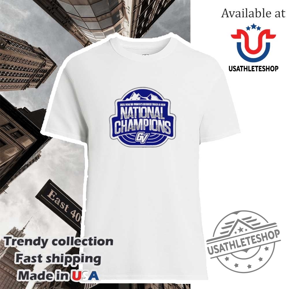 2025 Womens Outdoor Track Field National Champions Logo Shirt