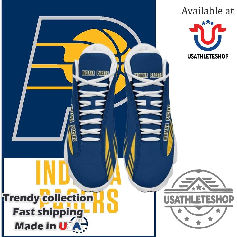 Nba Indiana Pacers Blue Gold Air Jordan 13 Shoes 6 NBA Indiana Pacers Blue Gold Air Jordan 13 Shoes
