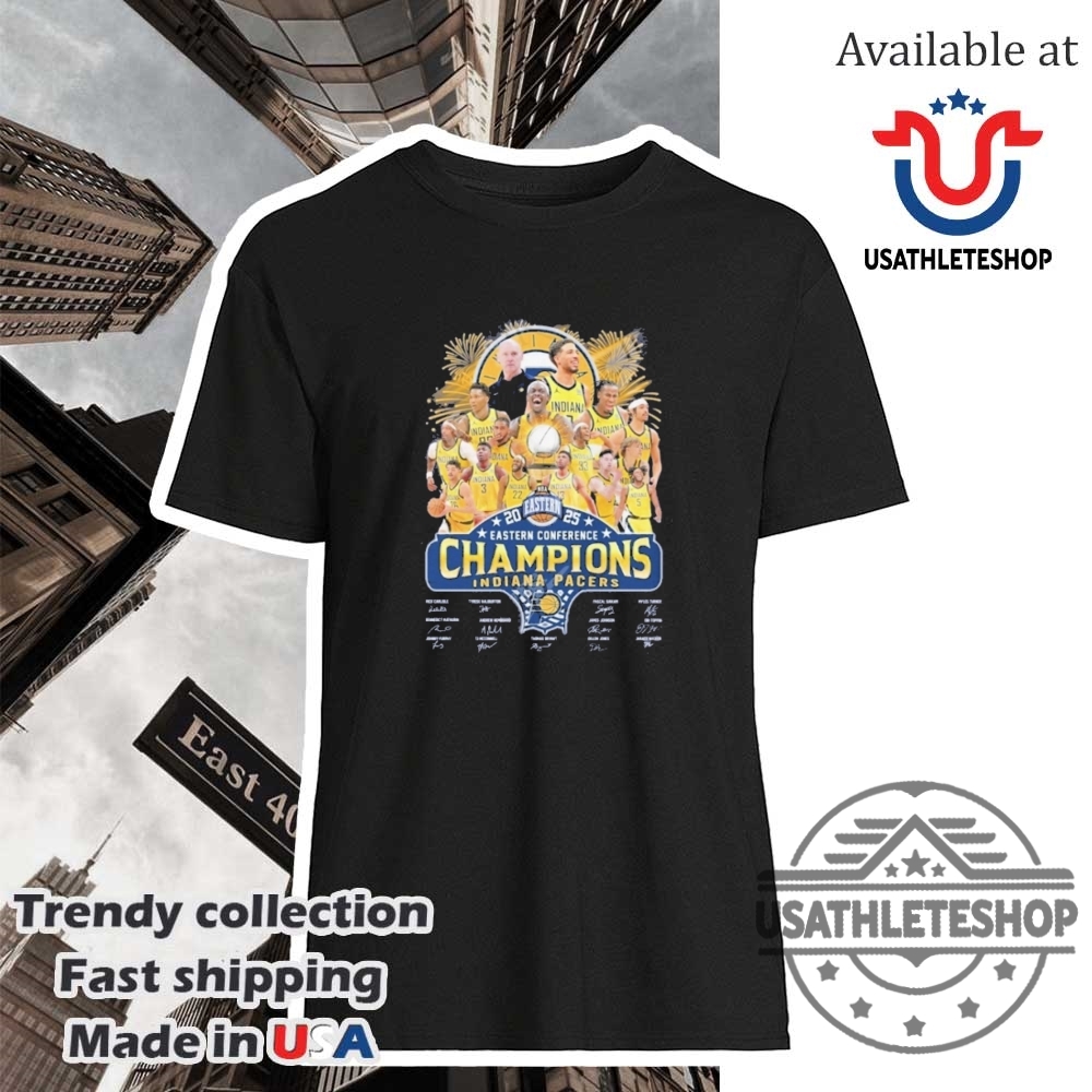 Indiana Pacers 2025 Nba Eastern Conference Champions Signature Shirt