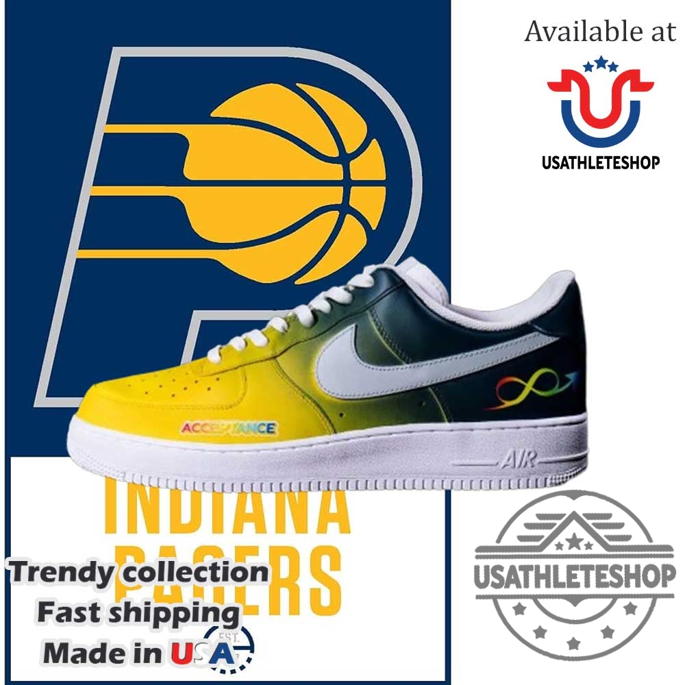 Indiana Pacers X To The Max Autism Acceptance 2025 Limited Edition Air Force 1