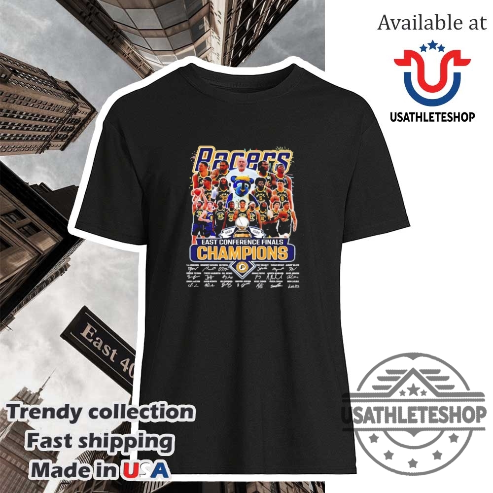 Indiana Pacers 2024 2025 East Conference Finals Champions Signature Shirt