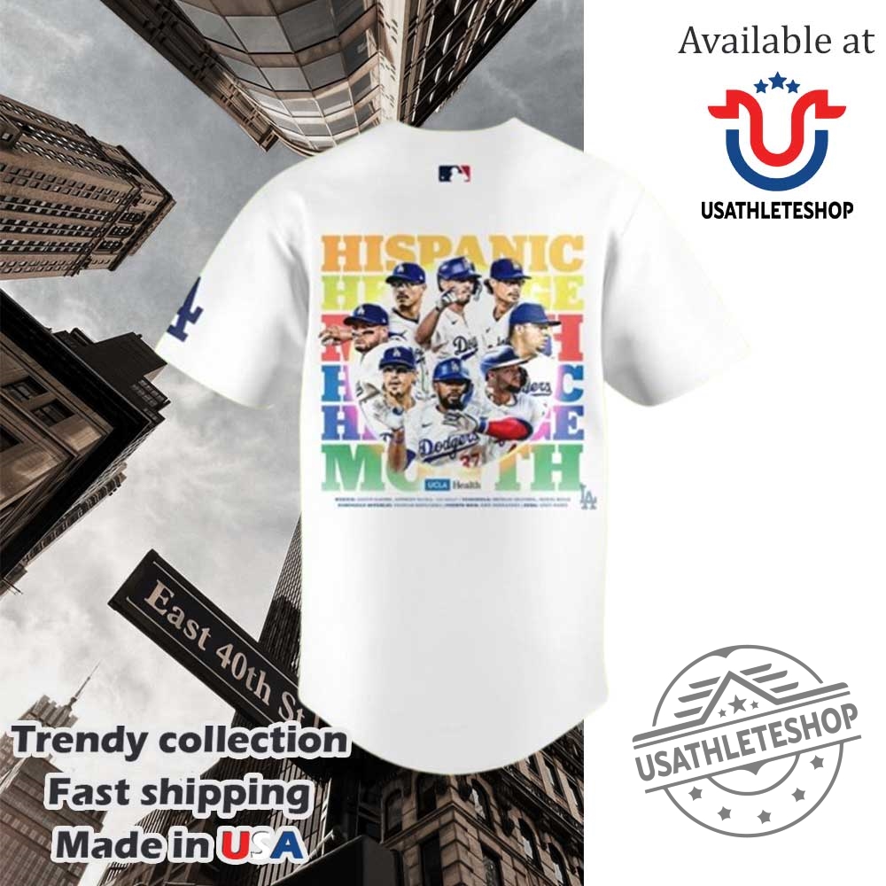 Los Angeles Dodgers Hispanic Heritage Month Baseball Jersey 5 Los Angeles Dodgers hispanic heritage month Baseball Jersey