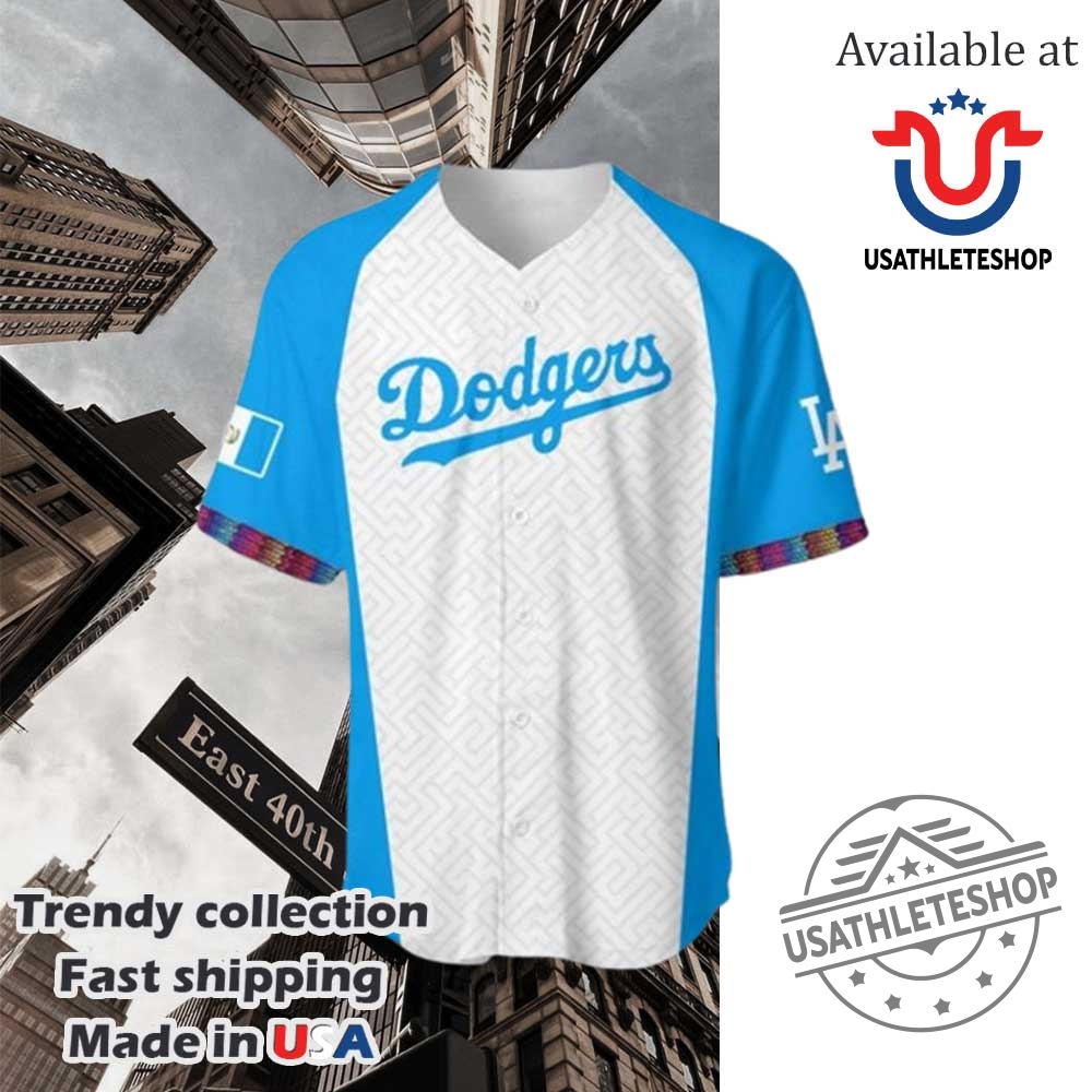 Guatemalan Heritage Los Angeles Dodgers Baseball Jersey 4 Guatemalan Heritage Los Angeles Dodgers Baseball Jersey
