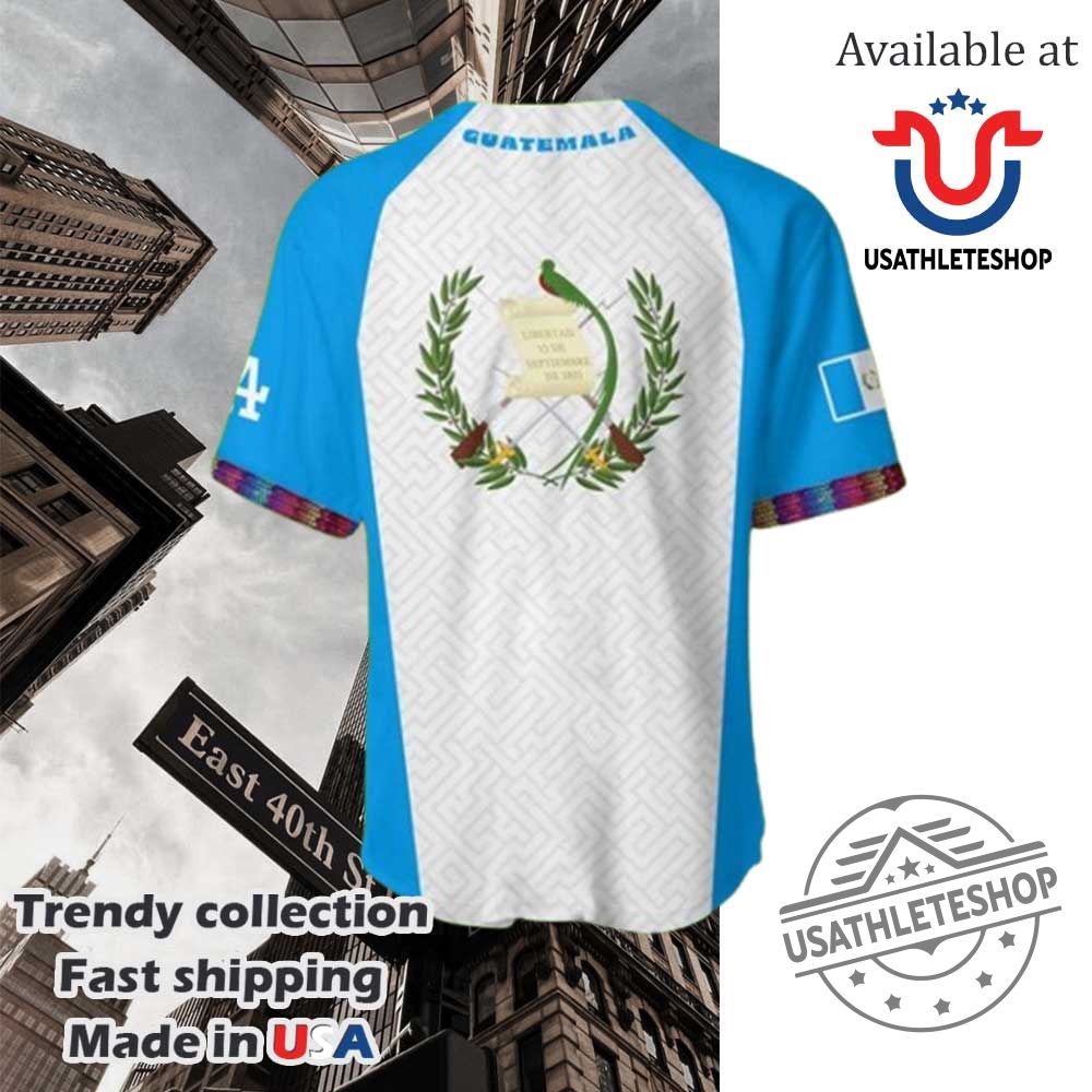Guatemalan Heritage Los Angeles Dodgers Baseball Jersey 5 Guatemalan Heritage Los Angeles Dodgers Baseball Jersey