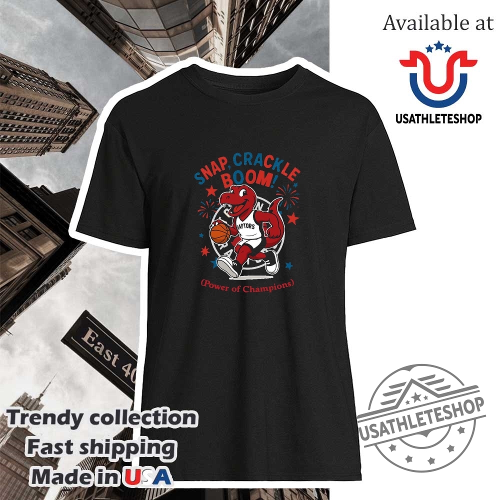 Celebrate Hispanic Heritage with These Exclusive MLB and NBA Jerseys 5 Toronto Raptors Snap Crackle Boom Power Of Champions Indepencence Day Shirt