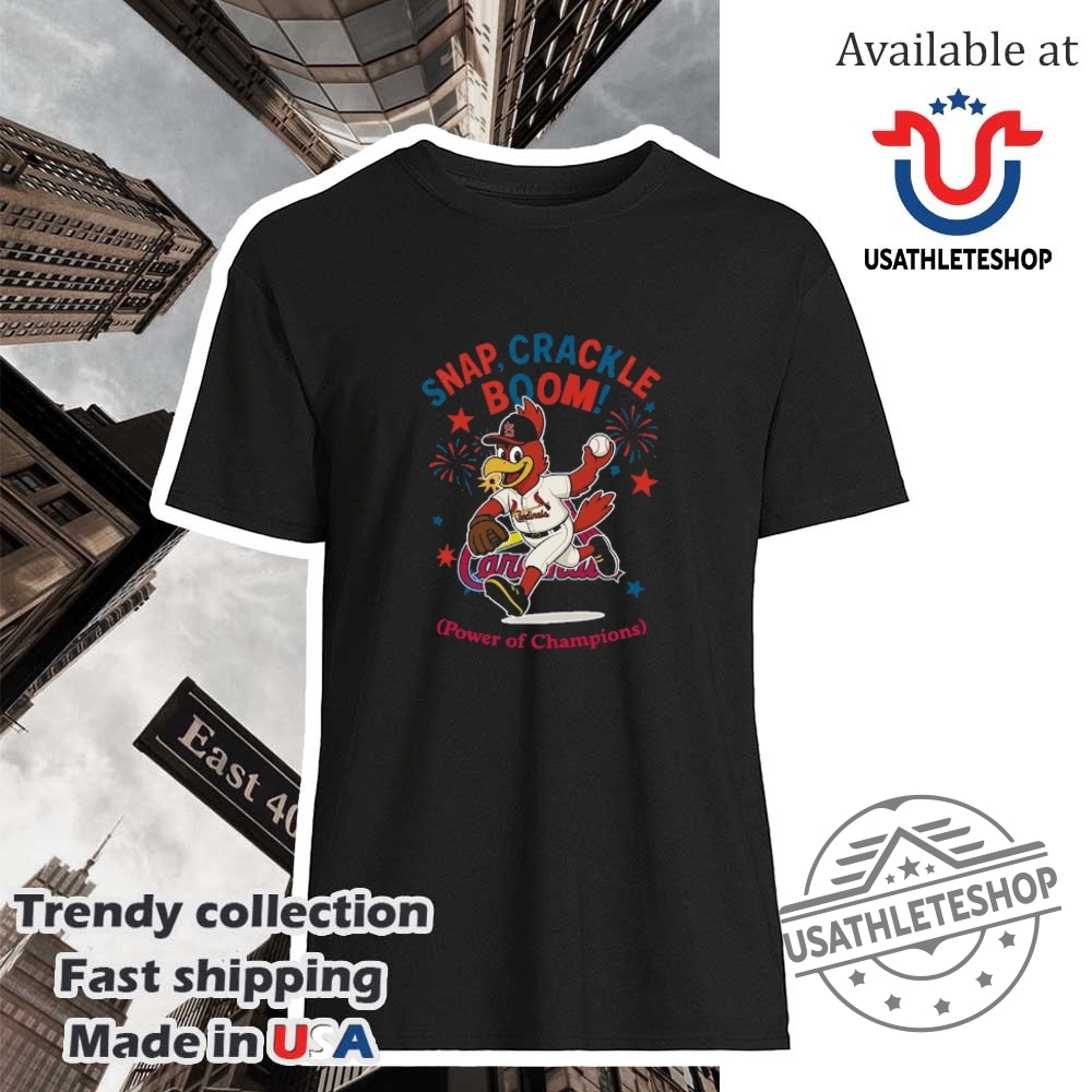 Celebrate Hispanic Heritage with These Exclusive MLB and NBA Jerseys 8 St. Louis Cardinals Snap Crackle Boom Power Of Champions Indepencence Day Shirt