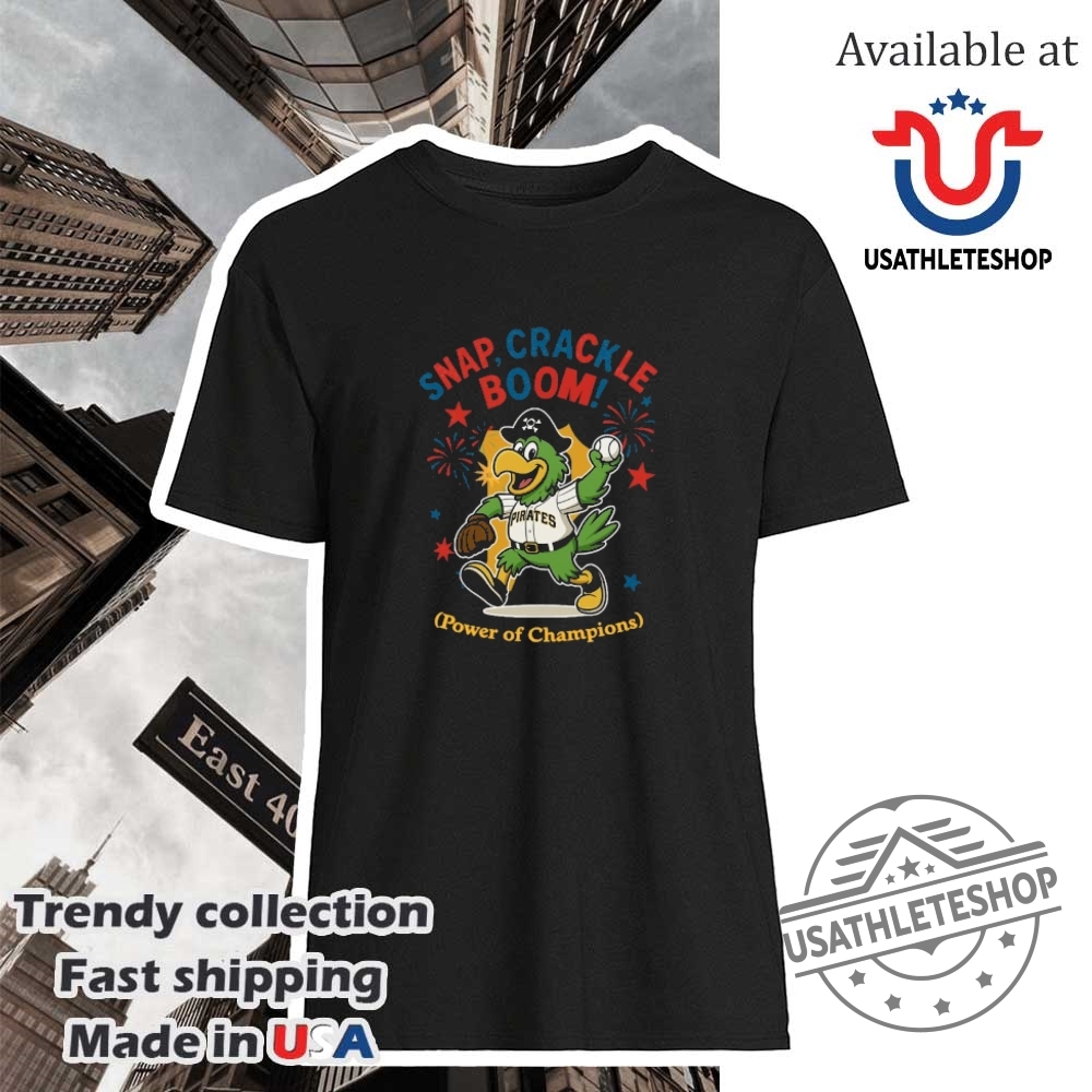 Celebrate Hispanic Heritage with These Exclusive MLB and NBA Jerseys 10 Pittsburgh Pirates Snap Crackle Boom Power Of Champions Indepencence Day Shirt