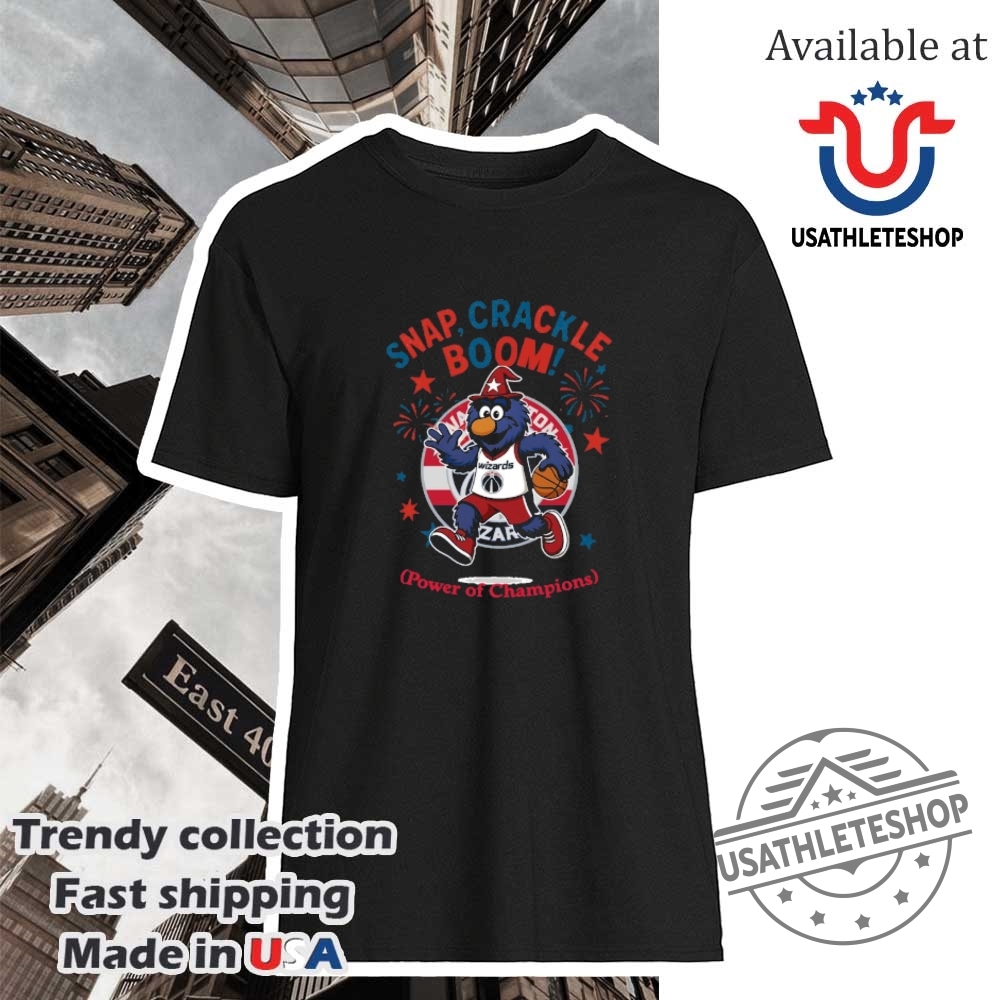 Washington Wizards Snap Crackle Boom Power Of Champions Indepencence Day Shirt