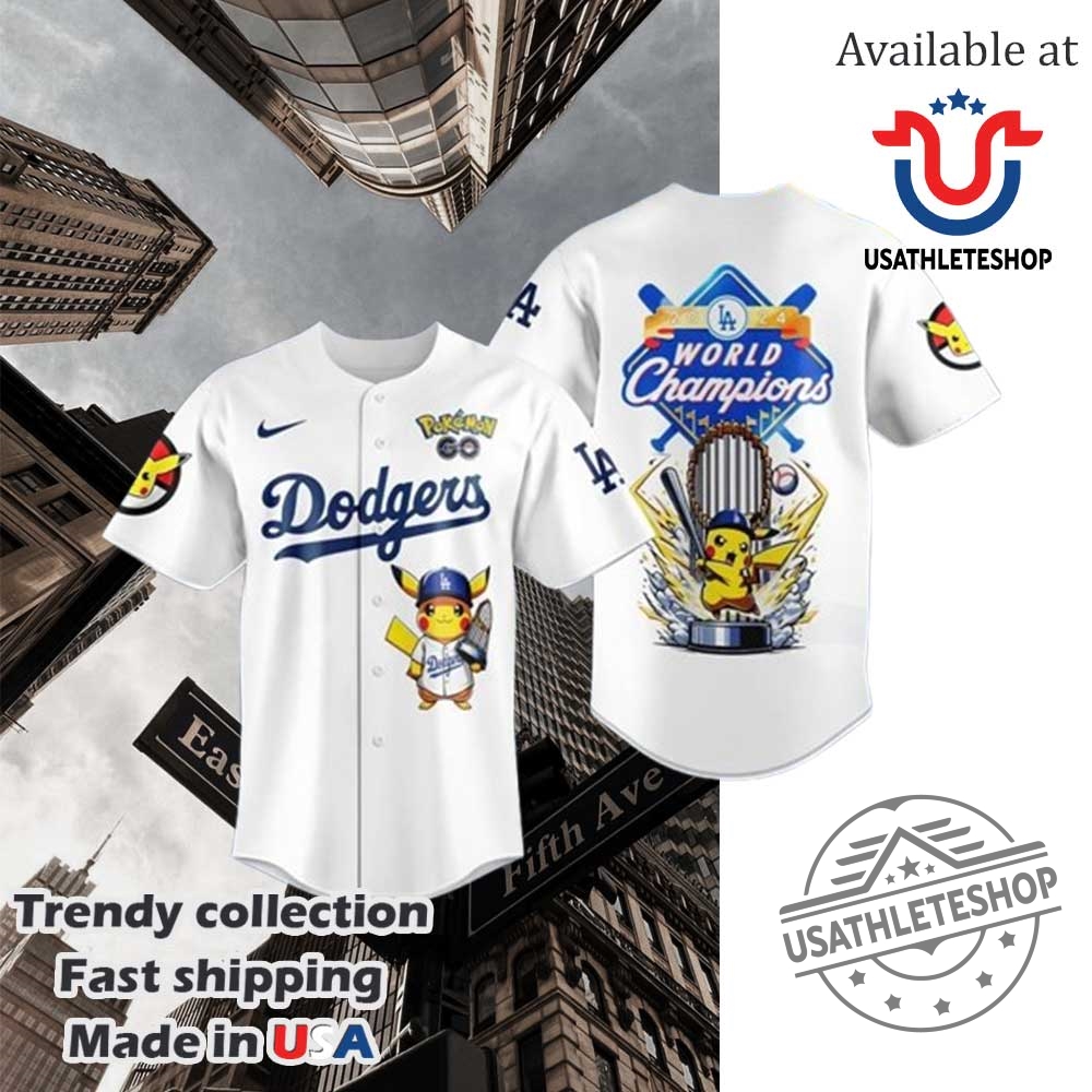 Dodgers-World-Champions-Pokemon-Baseball-White-Jersey-Pikachu-Limited-Edition-Shirt-usathleteshop_1