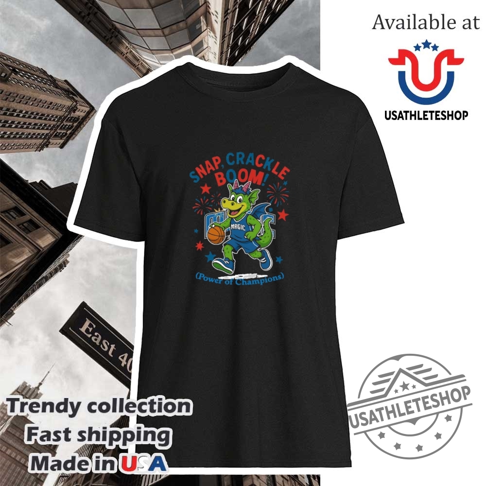 Orlando Magic Snap Crackle Boom Power Of Champions Indepencence Day Shirt