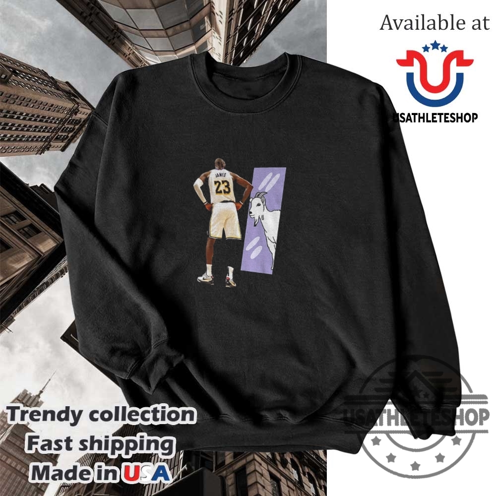 Lebron James Los Angeles Lakers Nba Basketball Mirror Goat Cartoon Shirt 5 LeBron James Los Angeles Lakers NBA Basketball mirror Goat cartoon shirt