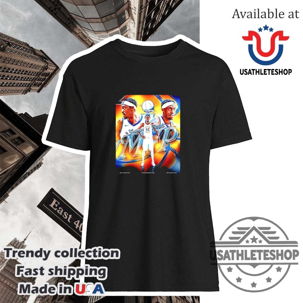 "Ultimate Fan Gear: Shai Gilgeous-Alexander Art and Iconic Shirts" 16 Pascal Siakam Mvp 2025 Nba Eastern Conference Finals Indiana Pacers Shirt