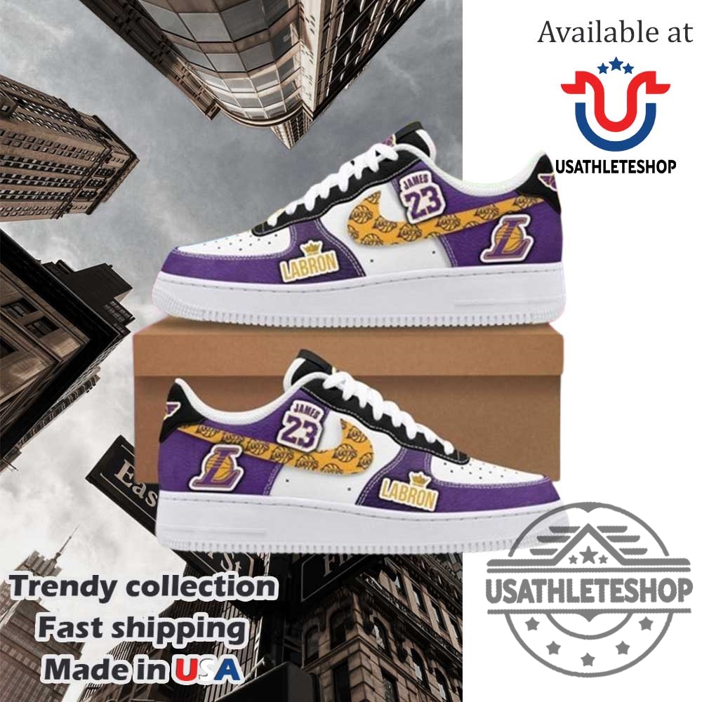 Lebron James Lakers Sneakers Purple Air Force 1 Style Fan Shoes 5 LeBron James Lakers Sneakers – Purple Air Force 1 Style Fan Shoes