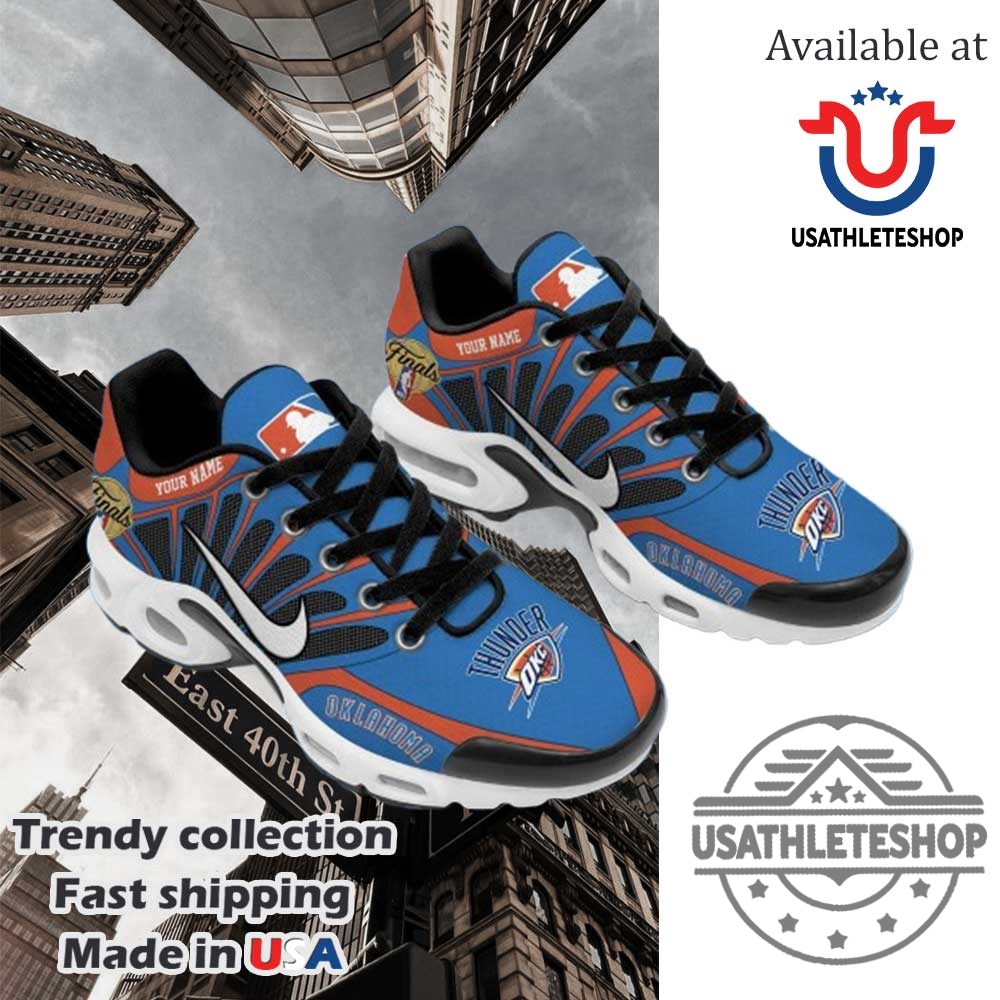 Nike Oklahoma City Thunder 2025 Nba Final Custom Name Air Max Plus Shoes 3 Nike Oklahoma City Thunder 2025 NBA Final Custom Name Air Max Plus Shoes