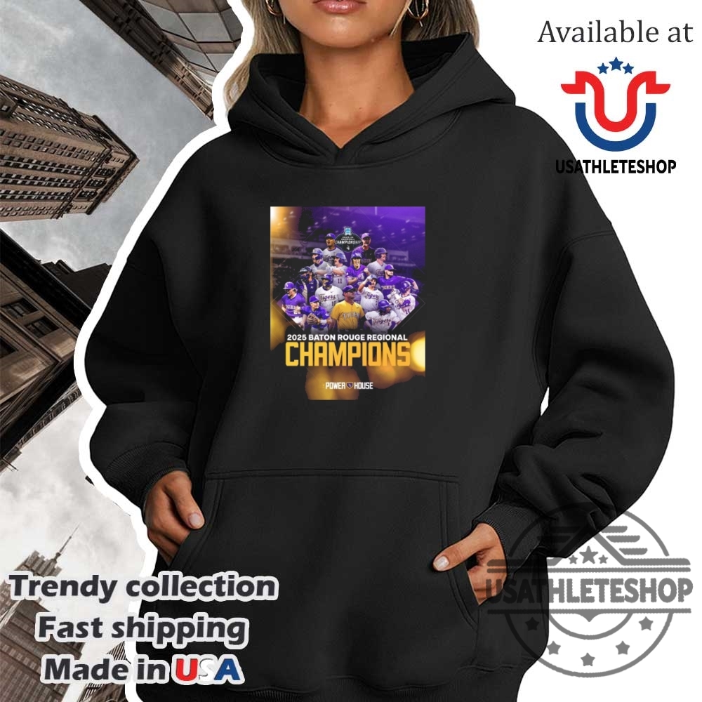 Lsu Tigers Baseball Poster Celebrates The Champions 2025 Baton Rouge Regional Champion Shirt 4 LSU Tigers Baseball Poster Celebrates The Champions 2025 Baton Rouge Regional Champion Shirt