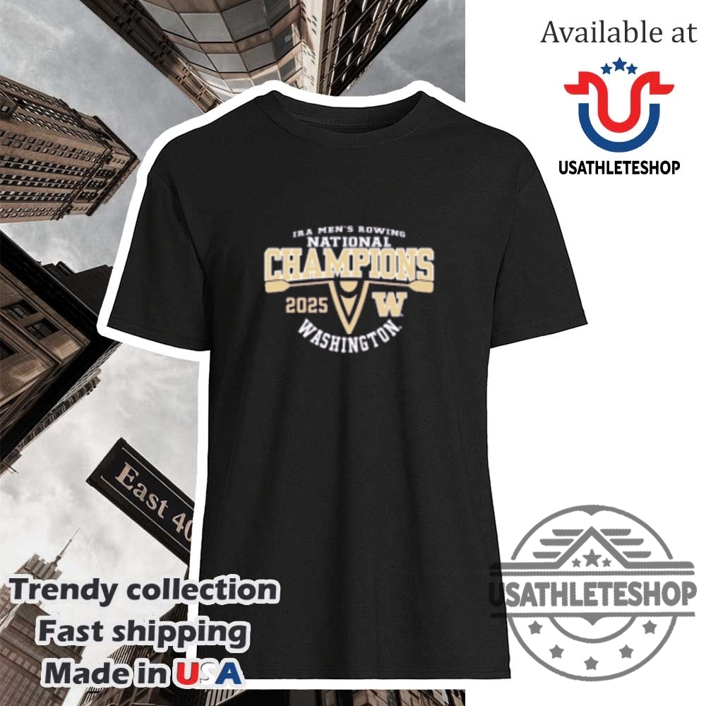 Washington Huskies 2025 Ira Mens Rowing National Champions Shirt