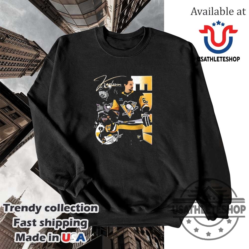 Erik Karlsson Pittsburgh Penguins Nhl Players Graphic Shirt 5 Erik Karlsson Pittsburgh Penguins NHL players graphic shirt