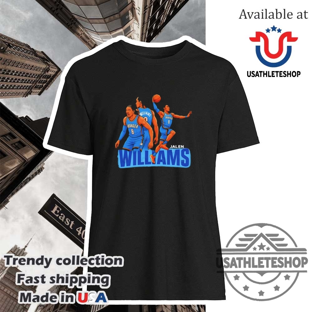 "Top NBA Posters and Sports Shirts for Dedicated Fans" 10 Jalen Williams Oklahoma City Thunder Basketball Cartoon Shirt