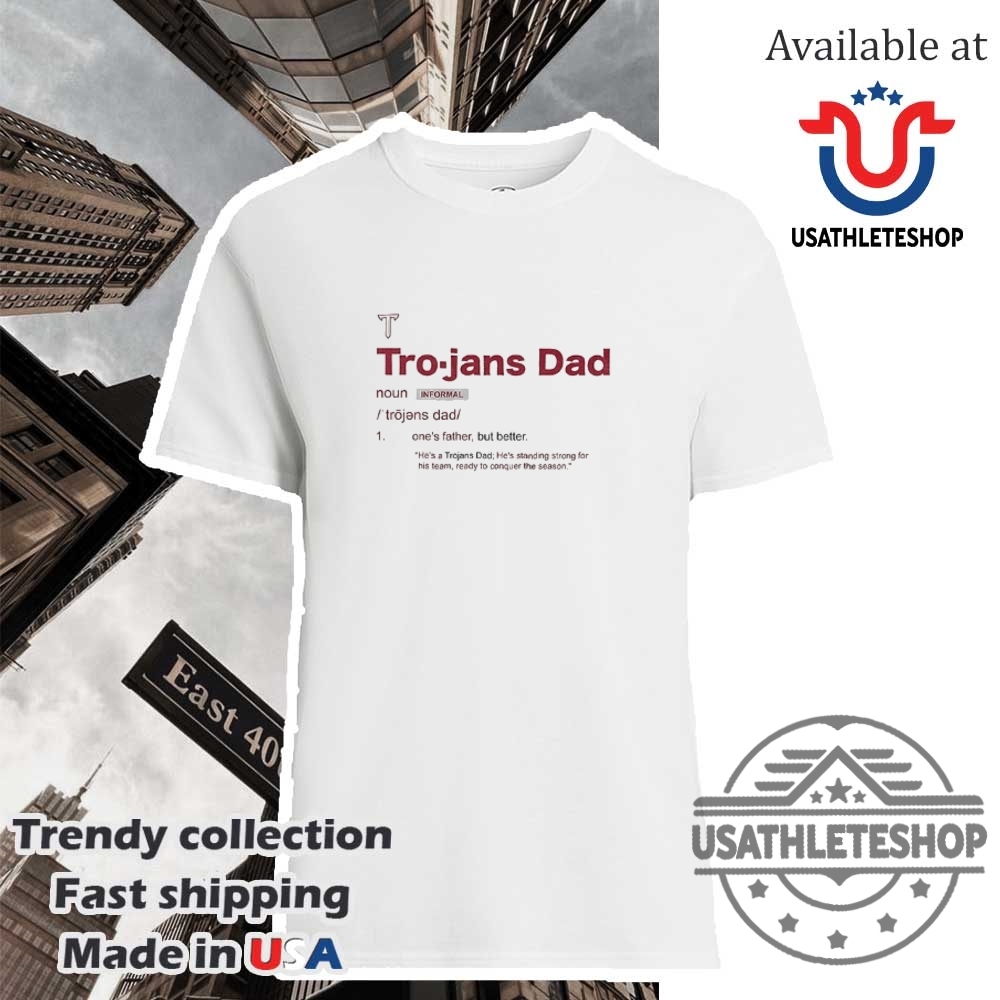 "Top NBA Posters and Sports Shirts for Dedicated Fans" 27 Troy Trojans Dad Definition Fathers Day Shirt