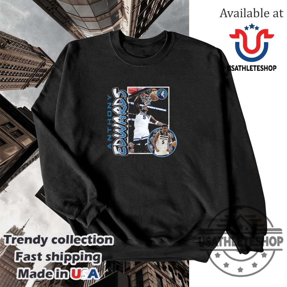 Anthony Edwards Minnesota Timberwolves 90S Player Shirt 5 Anthony Edwards Minnesota Timberwolves ’90s Player shirt