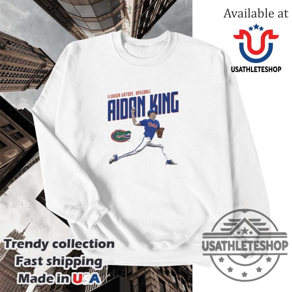 Florida Gators Aidan King Pitching Tshirt 5 Florida Gators Aidan King pitching T-shirt