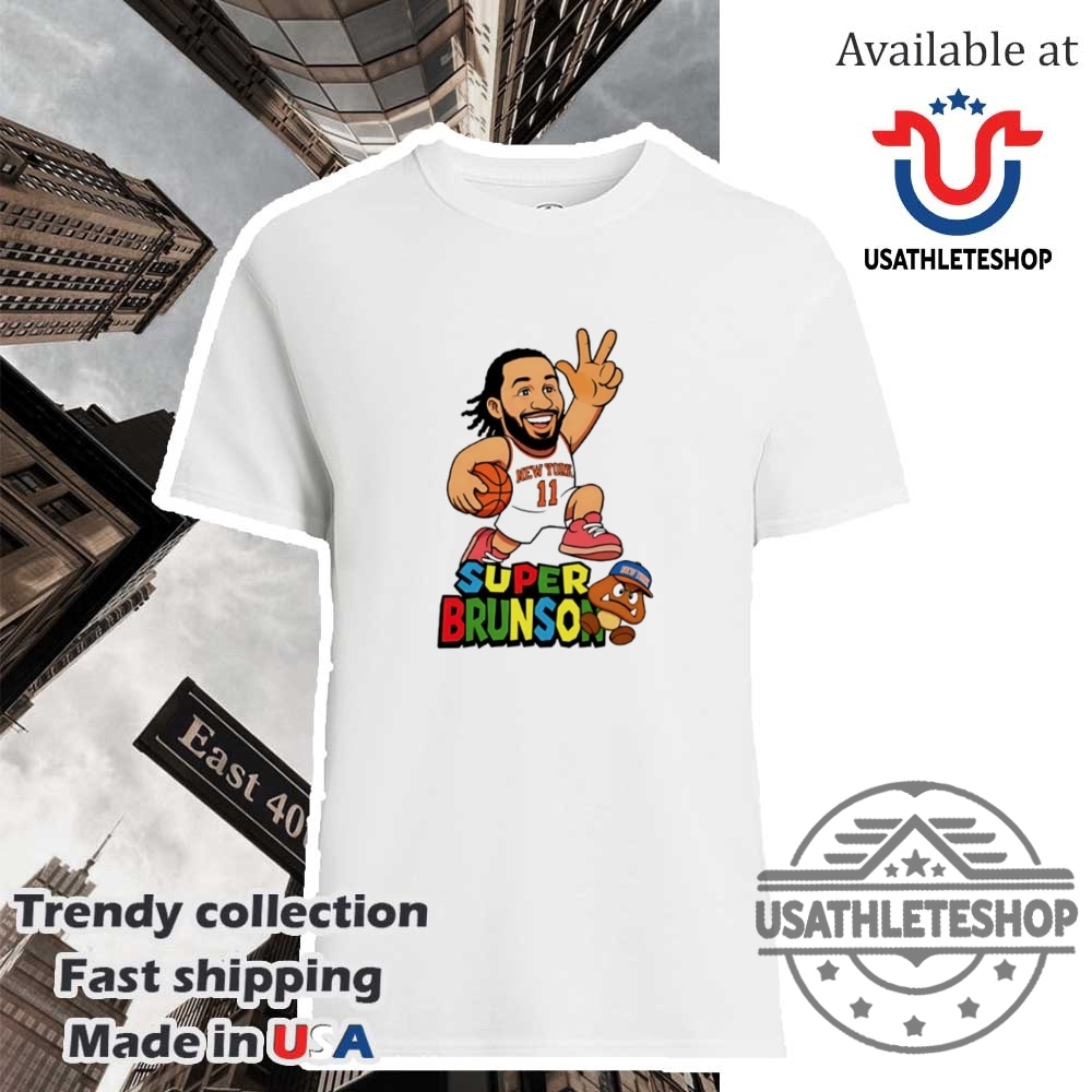 "Top NBA Posters and Sports Shirts for Dedicated Fans" 40 Super Brunson New York Knicks Shirt